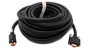 HDMI 2.0 Kabel 10 m Typ A Stecker zu Stecker Adapter anschraubbar in Schwarz