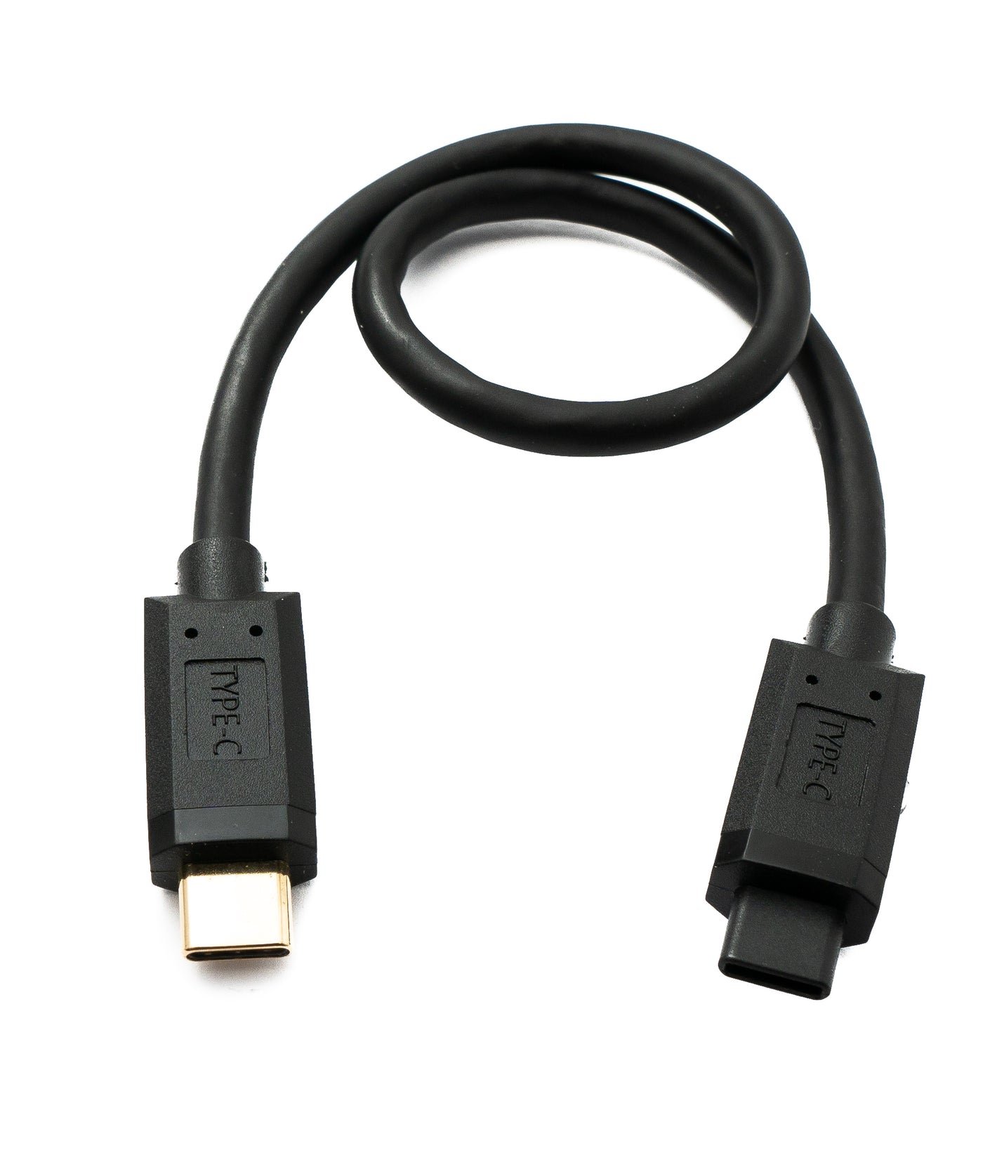 SYSTEM-S USB 3.1 Gen 2 Typ C Kabel 30 cm Stecker zu Stecker 10 Gbit/s 100W Kratz Schutz Winkel