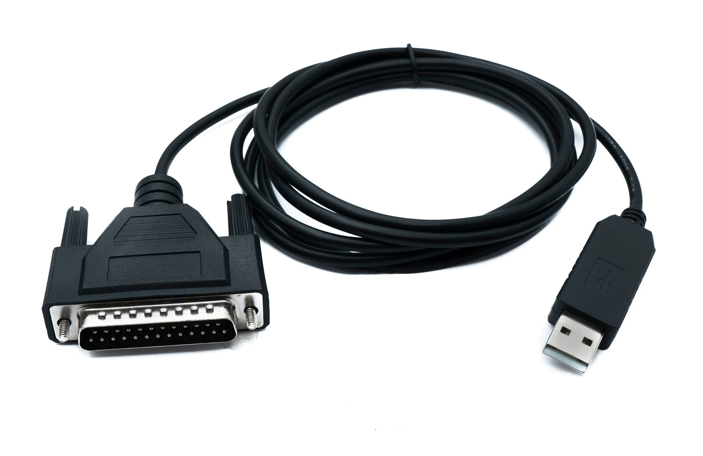 Câble DB25 SYSTEM-S 180 cm RS232 IEEE 1248 mâle vers USB 2.0 Type A mâle