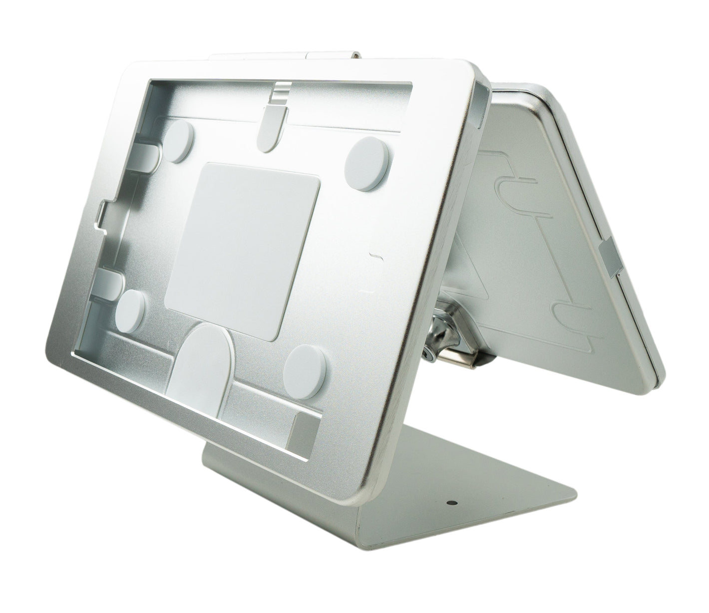 Support de table SYSTEM-S double support 360° verrouillable pour iPad Pro 10,5" (2017) en gris