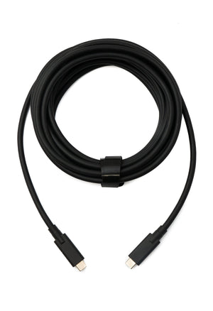 SYSTEM-S USB 3.2 Gen 2 Kabel 5 m Typ C Stecker zu Stecker Adapter in Schwarz