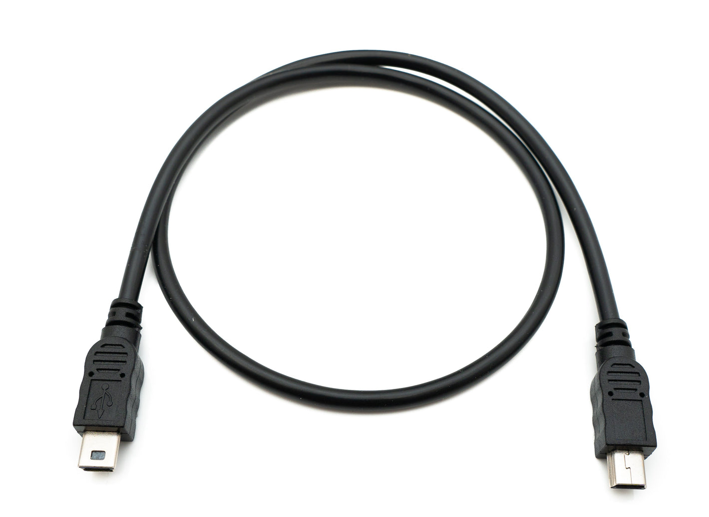 Câble SYSTEM-S USB 2.0 50 cm Adaptateur Mini B mâle vers mâle noir
