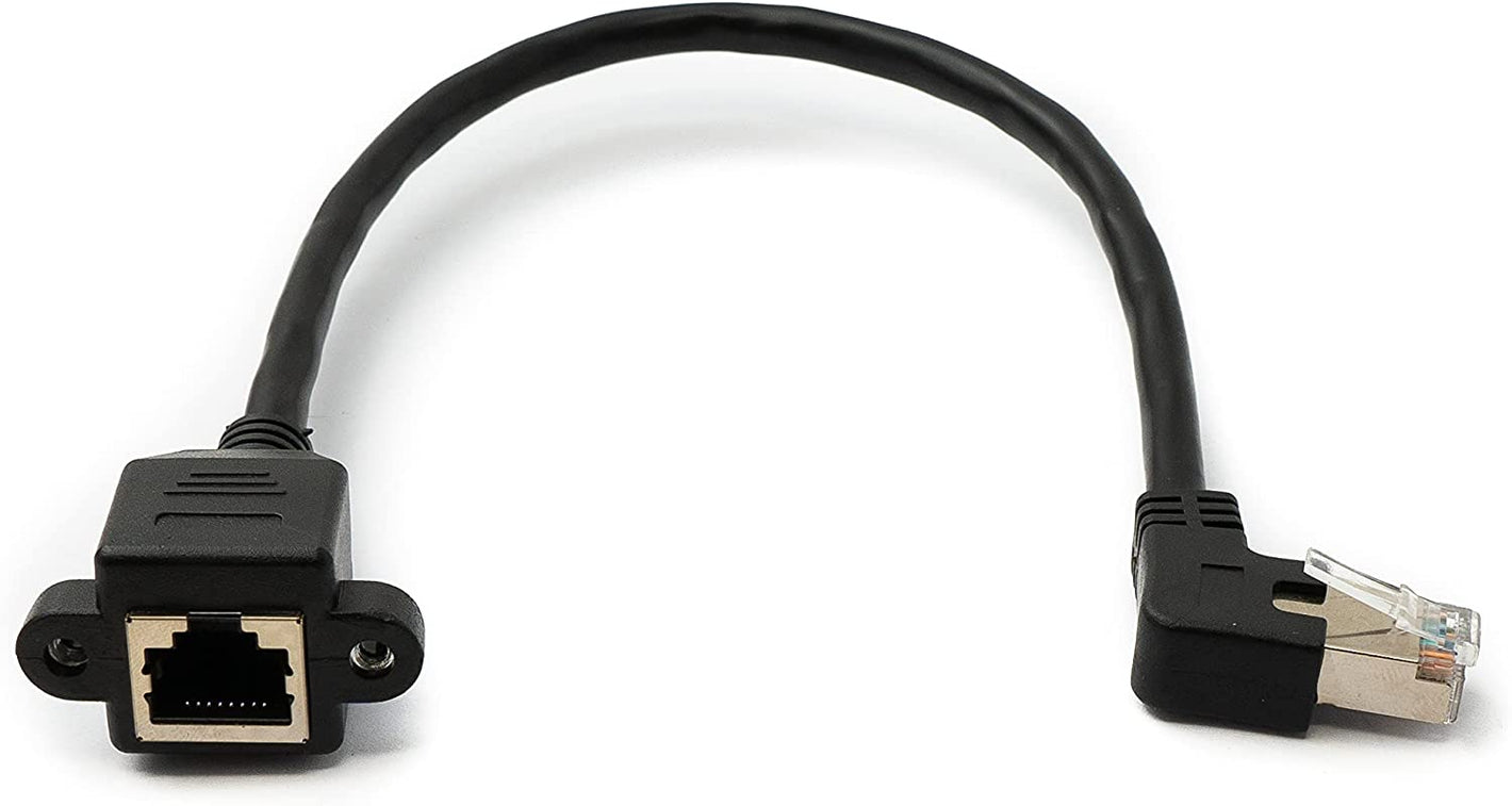 Câble SYSTEM-S USB 2.0 100 cm type A mâle vers mini B mâle angle spiralé en noir