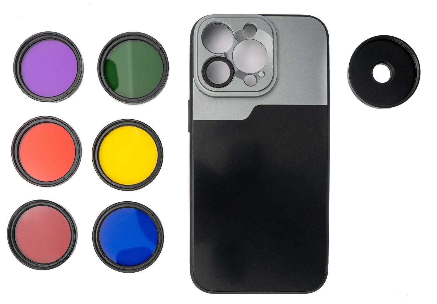 SYSTEM-S Color Filter Set 37 mm 6 pieces color filters for photography for iPhone 13 Pro