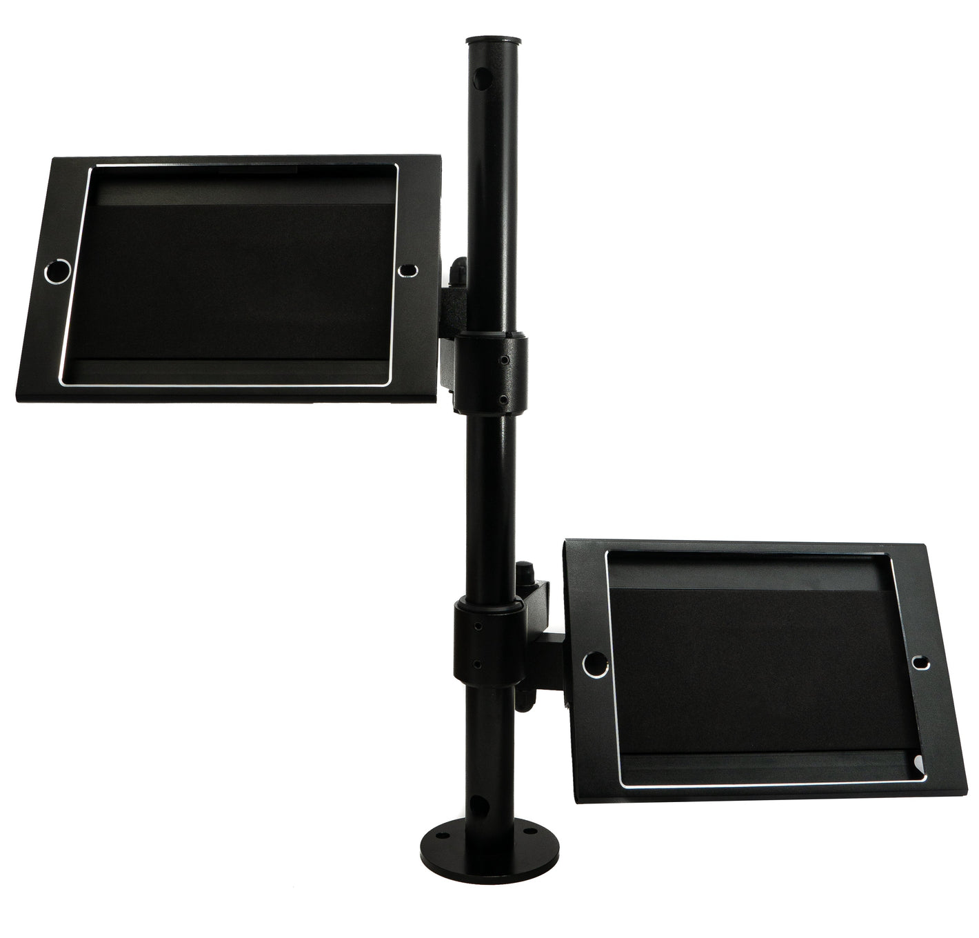 Support de table double support 360° verrouillable pour iPad Mini en noir