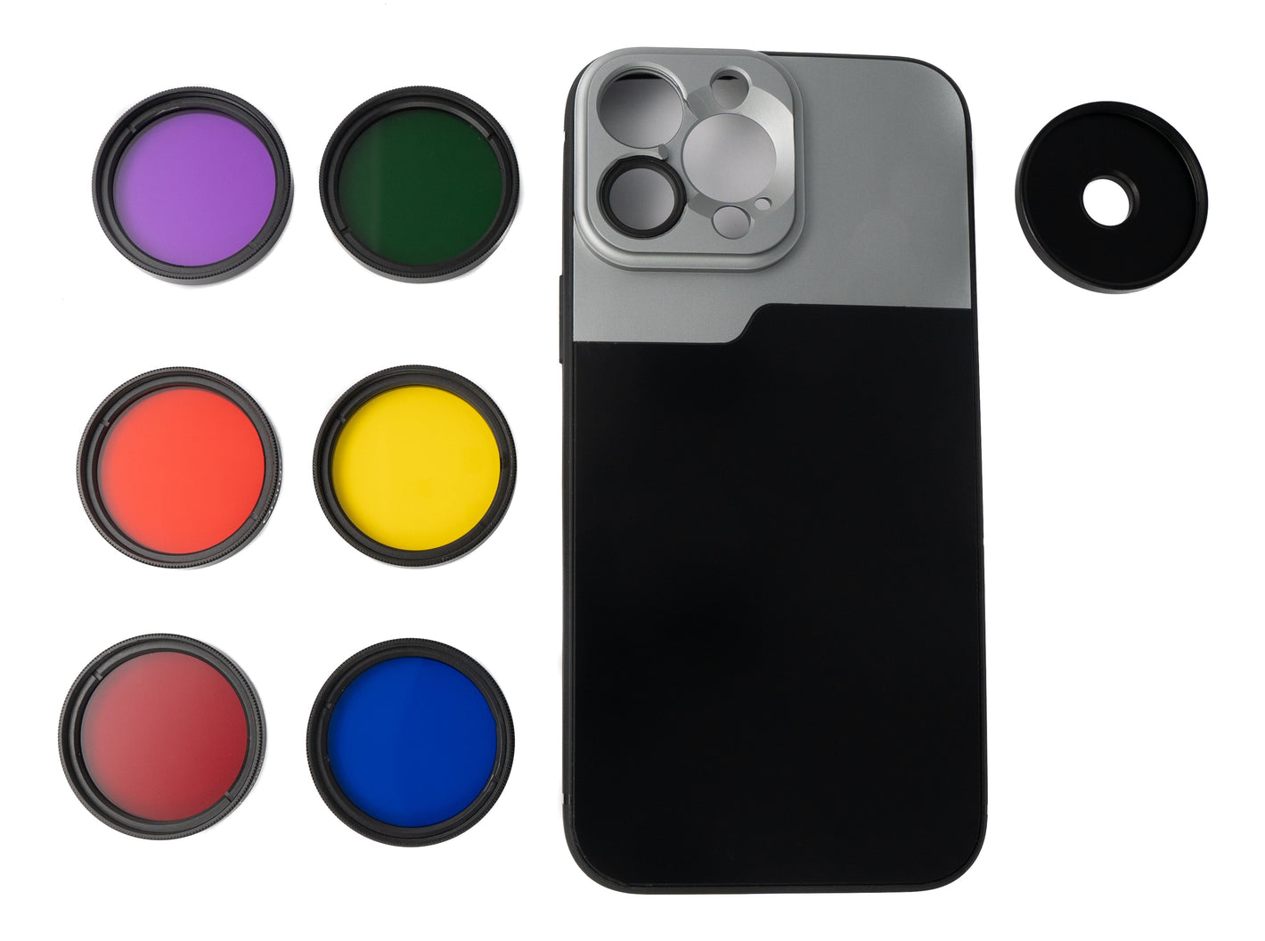 SYSTEM-S Color Filter Set 37 mm 6 pieces color filters for photography for iPhone 13 Pro Max