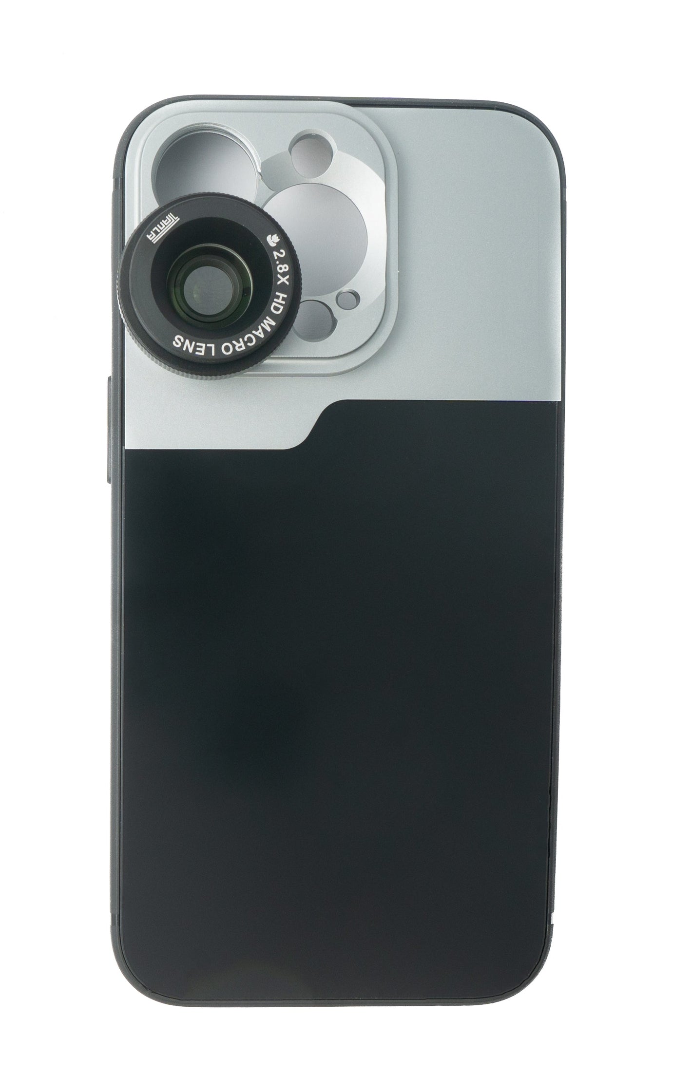 SYSTEM-S Macro Lens 2.8x HD Filter with Case in Black for iPhone 13 Pro