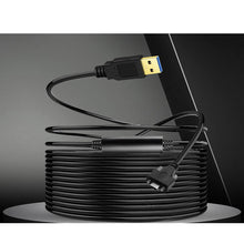 Lade das Bild in den Galerie-Viewer, USB 3.1 Kabel 8 m Typ C Stecker zu 3.0 Typ A Stecker Schraube in Schwarz
