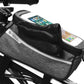 SYSTEM-S Fahrrad Tasche Halterung in Grau Befestigung für Smartphone