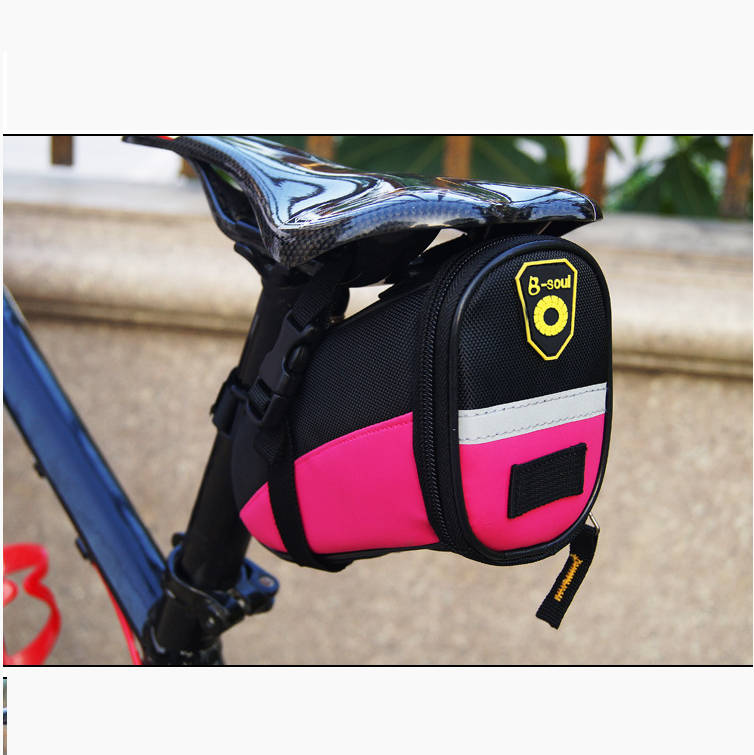 mountainbike tasche sattel SYSTEM-S Fahrrad Sattel Tasche Halterung Befestigung wasserfest in Rot