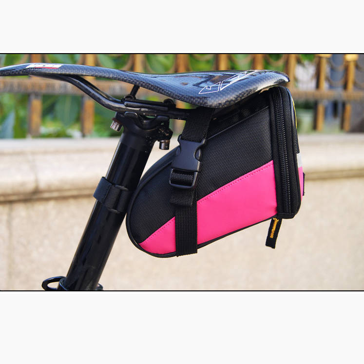 halterung fahrradsattel SYSTEM-S Fahrrad Sattel Tasche Halterung Befestigung wasserfest in Rot