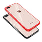 SYSTEM-S Silicone Protective Case in Red Transparent Case Compatible with iPhone 12 Pro