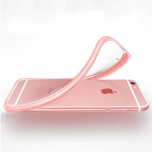 Funda protectora de silicona SYSTEM-S en color rosa transparente compatible con iPhone 12 Pro Max