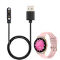 Cable USB 2.0 SYSTEM-S en color negro cable de carga para smartwatch Xiaomi IMILAB KW66