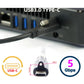 SYSTEM-S USB 3.1 Gen 2 Kabel 120 cm Typ C Stecker zu Stecker Panel Mount 10 Gbit/s 100W