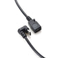 SYSTEM-S USB 3.1 Kabel 30 cm Typ C Stecker zu 2.0 Micro B Buchse 180° U Turn Winkel Adapter