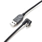 SYSTEM-S USB 3.1 Kabel 150 cm Typ C Stecker zu 2.0 A Stecker 180° U Turn Winkel