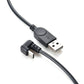 SYSTEM-S USB 3.1 Kabel 150 cm Typ C Stecker zu 2.0 A Stecker 180° U Turn Winkel