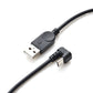 SYSTEM-S USB 3.1 Kabel 150 cm Typ C Stecker zu 2.0 A Stecker 180° U Turn Winkel