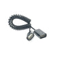 SYSTEM-S USB 2.0 Kabel 80 cm Typ A Buchse zu Buchse Spirale ausziehbar in Schwarz