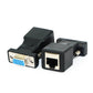 SYSTEM-S Ethernet VGA over IP Konverter 2x VGA Stecker zu LAN RJ45 Buchse 20m Reichweite