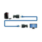 SYSTEM-S Ethernet VGA over IP Konverter 2x VGA Stecker zu LAN RJ45 Buchse 20m Reichweite