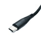 SYSTEM-S USB 3.2 Gen 2 cable 120 cm Type C male to male with display PD Power Delivery 3.0 braided 20 Gbit/s 100 W