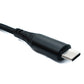 SYSTEM-S USB 3.2 Gen 2 cable 120 cm Type C male to male with display PD Power Delivery 3.0 braided 20 Gbit/s 100 W