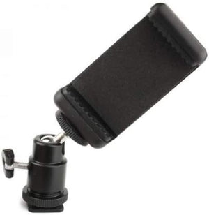 Camera attachment with 360° joint in black for smartphone