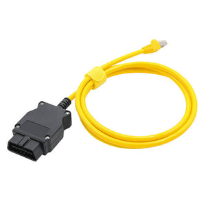 SYSTEM-S OBD2 E-SYS ICOM Kabel 180 cm LAN RJ45 Stecker Diagnose Scanner für BMW ENET