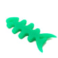 Enrouleur de câble en silicone en forme de poisson, gestionnaire de câbles SYSTEM-S, protection de câble pour écouteurs en vert