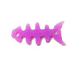 Enrouleur de câble en silicone en forme de poisson, gestionnaire de câbles SYSTEM-S, protection de câble pour écouteurs en violet