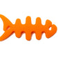 SYSTEM-S Cable Manager Wrap Cable Winder Fish Shape Silicone Winder Cable Protector for Headphones in Orange