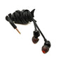 SYSTEM-S 10er Set Kabelmanager Wrap Kabelaufroller Fischform Silikon Aufwickler Kabelschutz in Schwarz