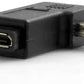 SYSTEM-S Micro USB Buchse zu Mini USB Stecker 90° Grad Winkel Rechts Gewinkelt Winkelstecker Adapter Stecker