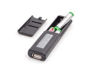 System-S battery charging adapter via USB for AAA micro batteries