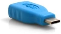 Convertisseur adaptateur de câble SYSTEM-S USB 3.1 Type C mâle (mâle) vers USB A 3.0 femelle (femelle)