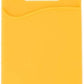 System-S 1x smartphone card holder silicone case card case in yellow