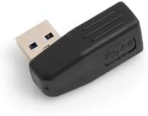 System-S 90° grad Winkel USB A 3.0 Adapter USB A (male) auf USB A (female) Winkelstecker Kabel