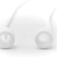 Soporte de correa de silicona System-S 10x para auriculares AirPods en blanco