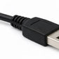 SYSTEM-S USB 2.0 Y Splitter Kabel USB A Stecker auf 2× USB A passiver USB-Verteiler 30 cm