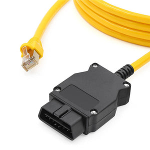 SYSTEM-S OBD2 E-SYS ICOM Kabel 180 cm LAN RJ45 Stecker Diagnose Scanner für BMW ENET