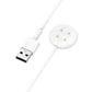 SYSTEM-S USB 3.1 Kabel 100 cm Ladestation für Fitbit Versa 4 3 Sense 2 1 in Weiß