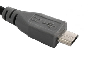 USB 2.0 Kabel 50 cm Micro B Stecker zu Stecker Adapter Schwarz