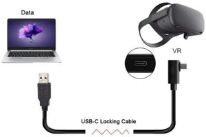 Câble System-S USB 3.0 A (mâle) vers USB Type C 3.1 (mâle), coudé à 90 degrés, câble de données de 500 cm, câble de chargement