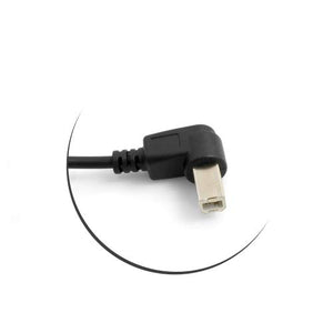 SYSTEM-S USB Type B male to USB A female panel mount connector USB cable extension cable 50cm