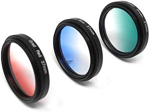 SYSTEM-S Farbfilter Set 37 mm 8 Stück mit Übergang Farbe Filter für Fotografie