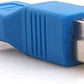 Adaptateur System-S USB 3.0 type B mâle vers micro B mâle en bleu