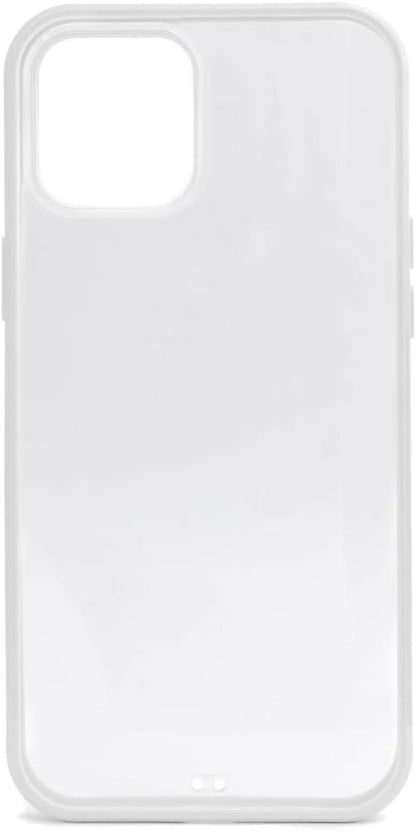 System-S Silicone Protective Case in White Transparent Case Compatible with iPhone 12 Mini