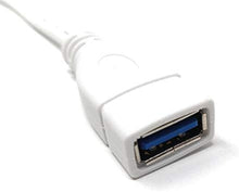 Lade das Bild in den Galerie-Viewer, USB 3.1 Kabel 10 cm Typ C Stecker zu 3.0 Typ A Buchse Adapter in Weiß
